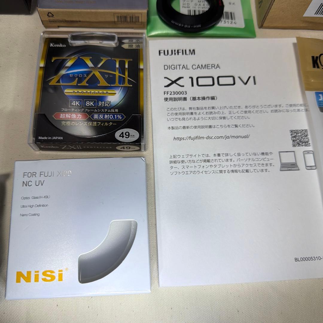 Fujifilm X100Ⅵ 日英2言語設定モデル　付属品多数