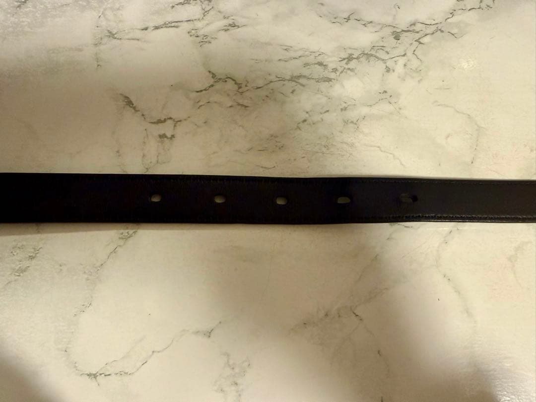 SAINT LAURENT (イヴサンローラン) ブラック レザー ベルト