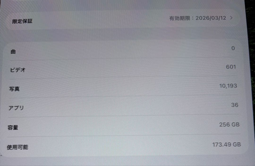 iPad Air 11インチ M3 Wi-Fi 256GB 2025年春モデル