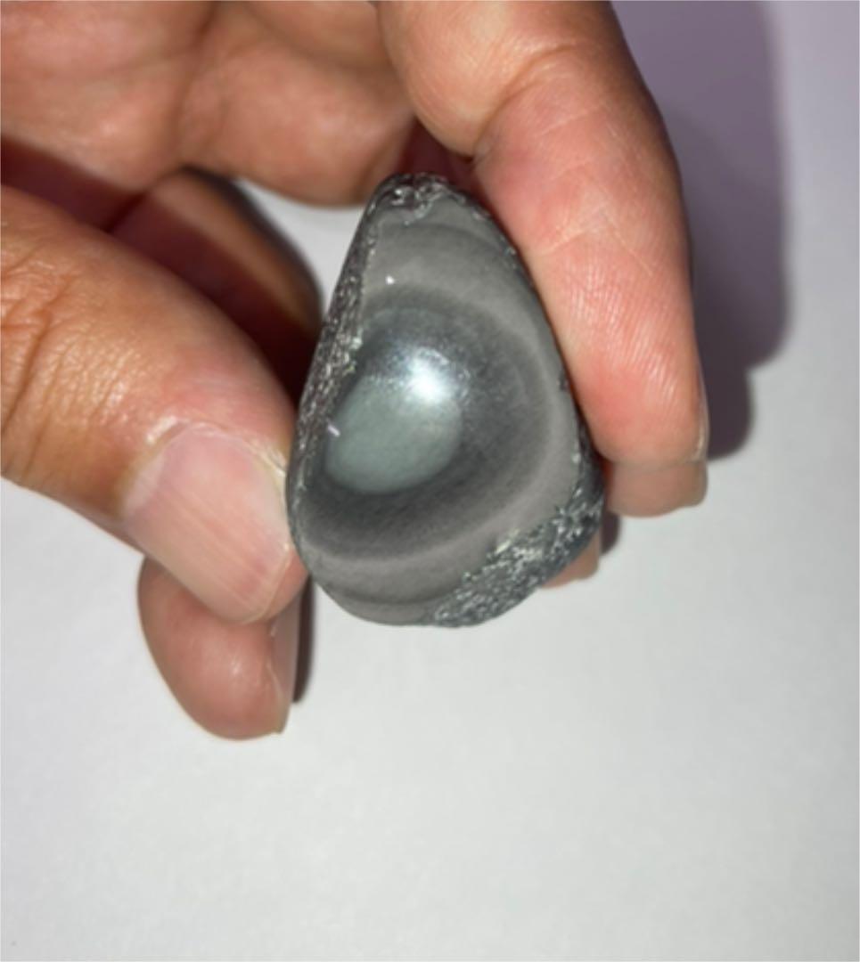 研磨品　十勝石玲瓏5個セット+玲瓏原石ランダムおまけ2個