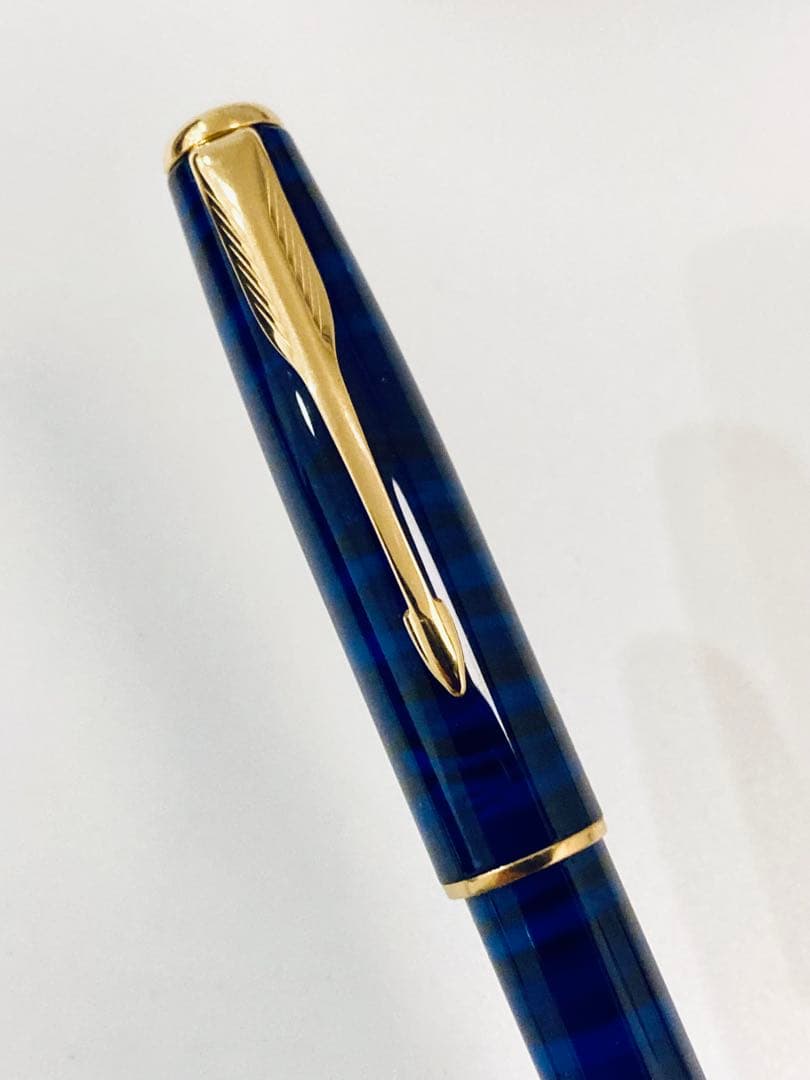 【フランス製】パーカー高級万年筆 ソネット ブルーマーブル PARKER