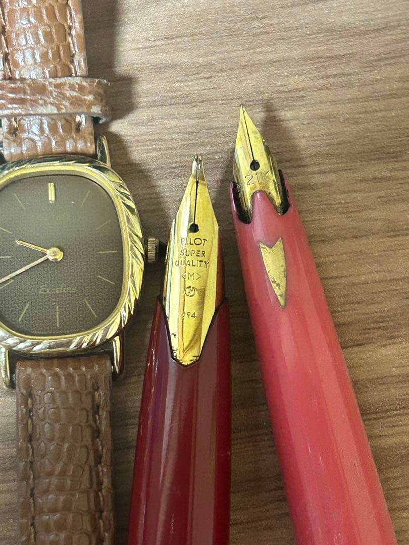 21K万年筆、484万年筆、14K腕時計