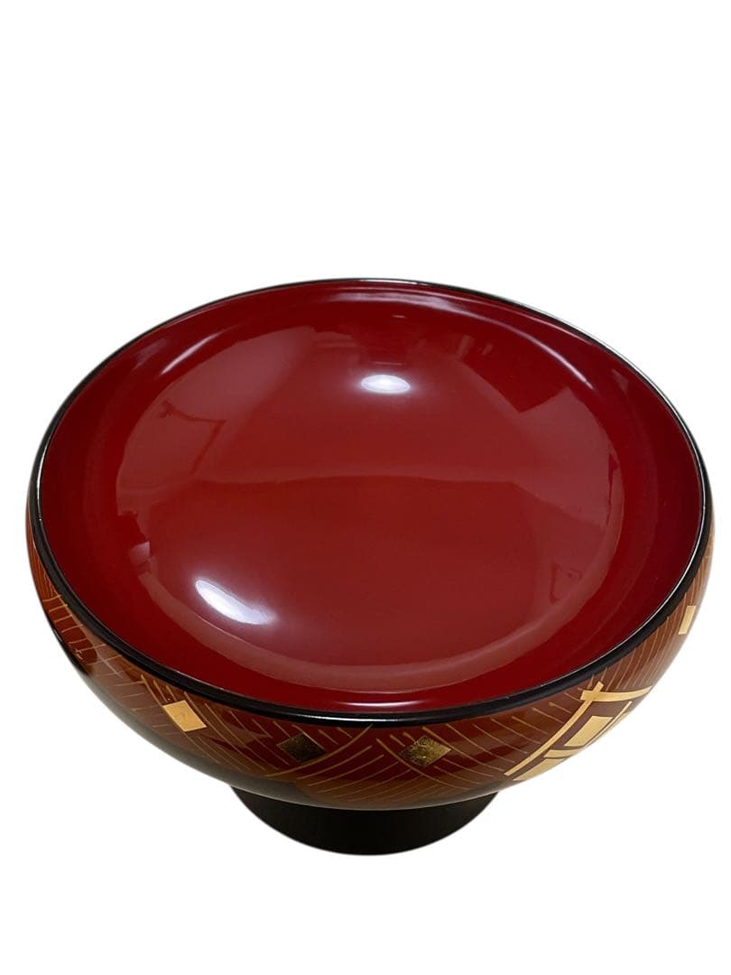 秀衡塗　金蒔絵 蓋付き漆器椀　家紋　茶懐石　お正月　おせち　お雑煮　お椀　漆