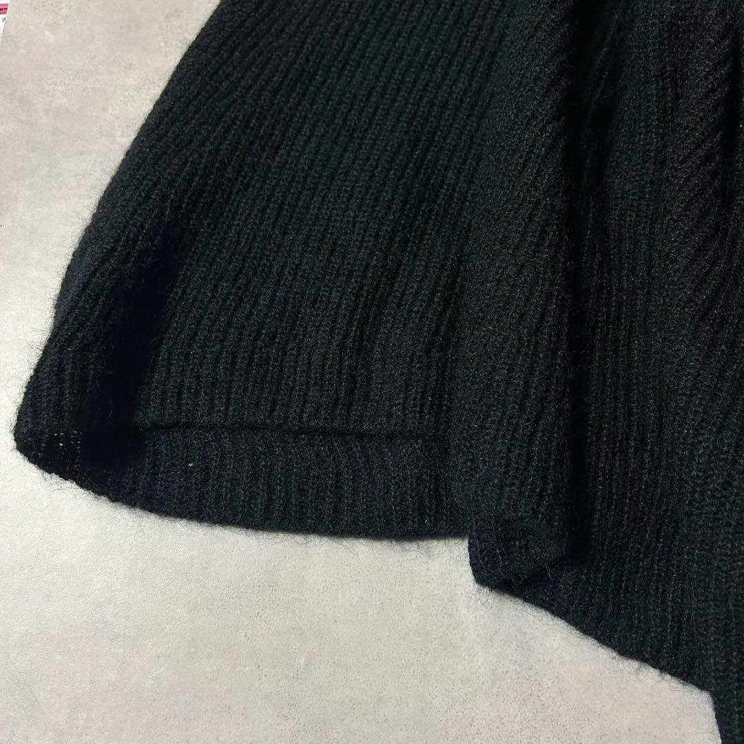 希少✨ヨウジヤマモト リミフゥ ニットポンチョ ロングケープ モヘヤ混 黒