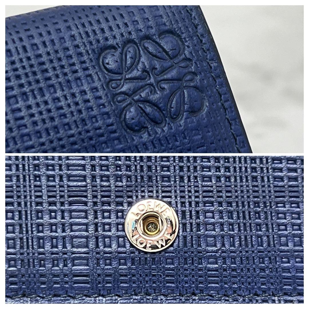ロエベ ビジネスカードホルダー カードケース ネイビー LOEWE