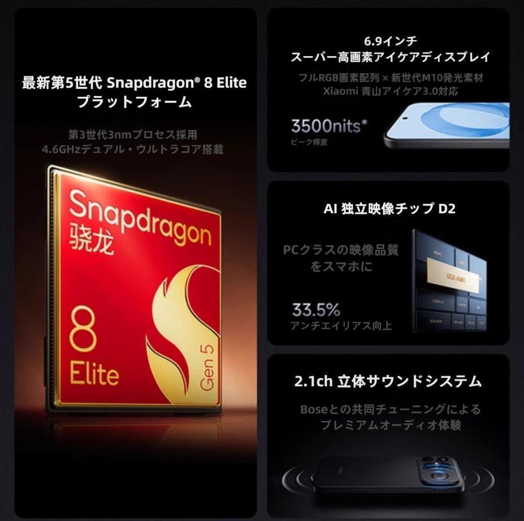 【新品未開封】REDMI K90 Pro Max 16GB/512GB 中国版