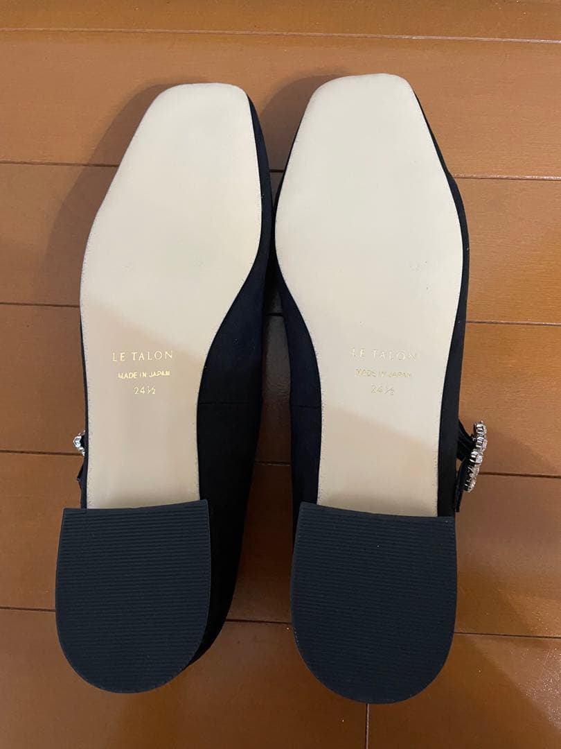 LE TALON スクエアビジューベルトメリージェーン