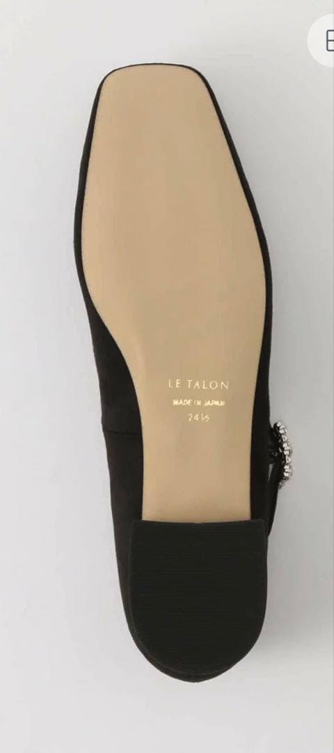 LE TALON スクエアビジューベルトメリージェーン