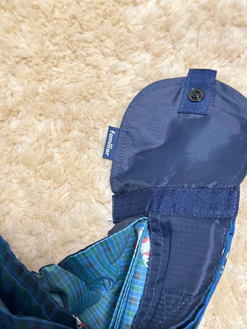 廃盤♥ファミリア エコバッグ　Lサイズ シュパット　　ブルー　美品