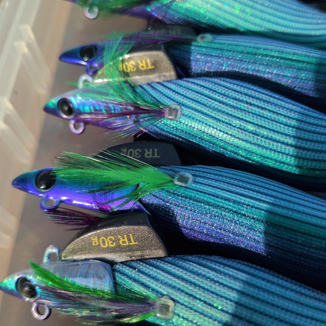 ダートマックス　TR tr 　パープル　ボーダー　グリーン１０個セット