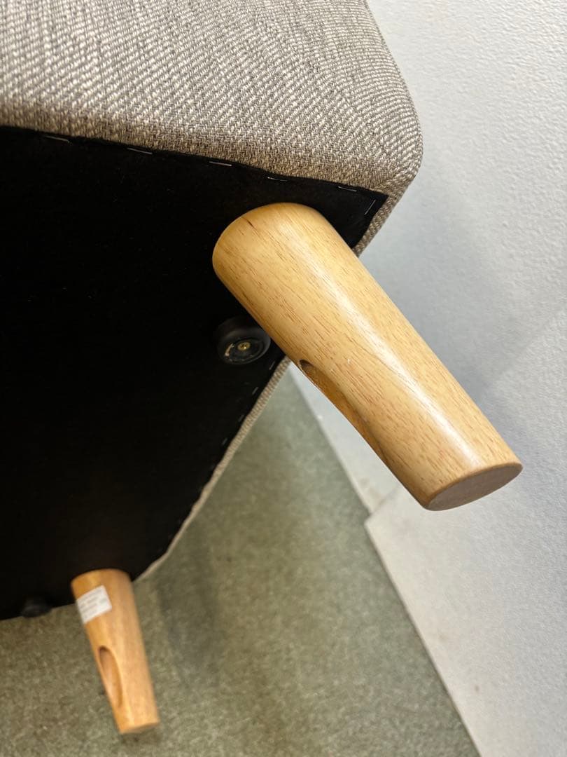 ① 専用カバー付き ニトリ　アクセントチェア　シャルパ3 1Pソファ