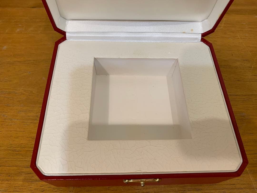 N0916-17★Cartier 空箱 赤 アクセサリーケース 2点セット