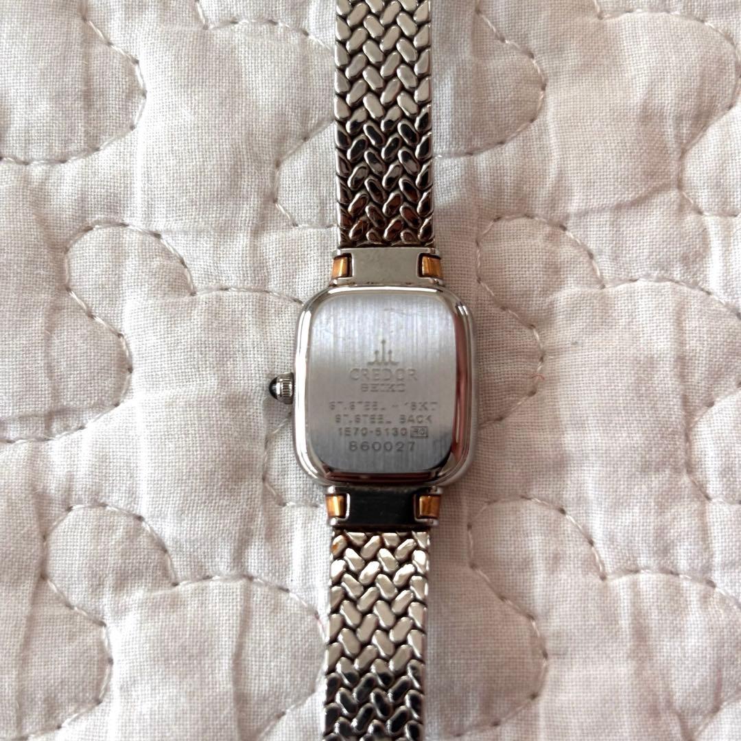 SEIKO セイコー クレドール 1E70-5130 18KT ダイヤモンド