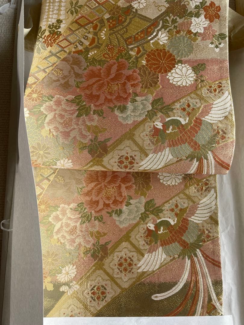 期間限定お値下げ！　クリーニング済み　正絹　訪問着 帯一式