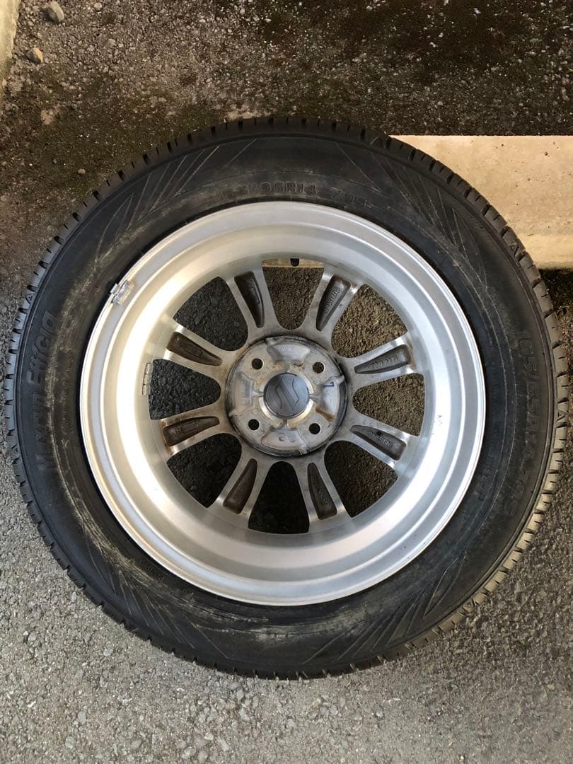 14 インチアルミホイール&タイヤ2本セット ①