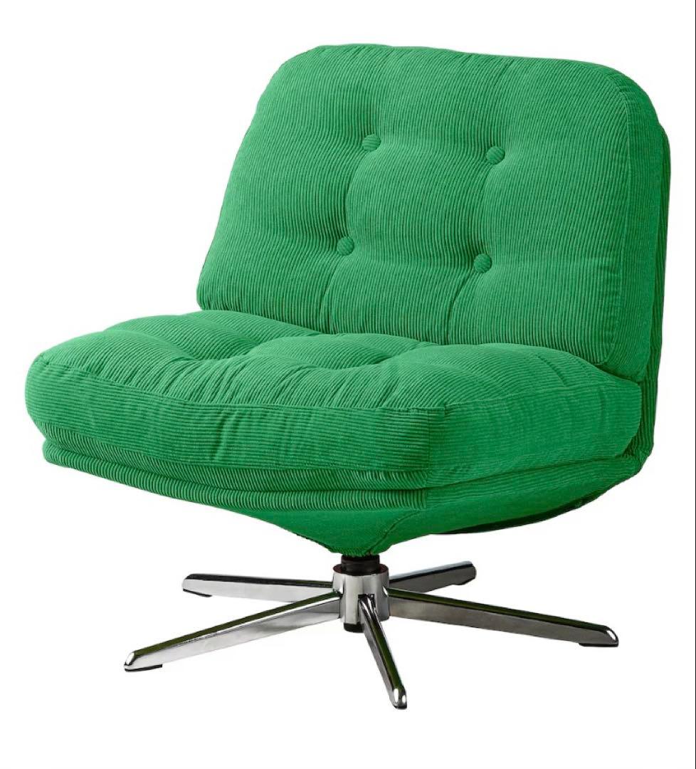 ⭐︎新品未開封　イケア　DYVLINGE 一人掛け回転パーソナルチェア グリーン