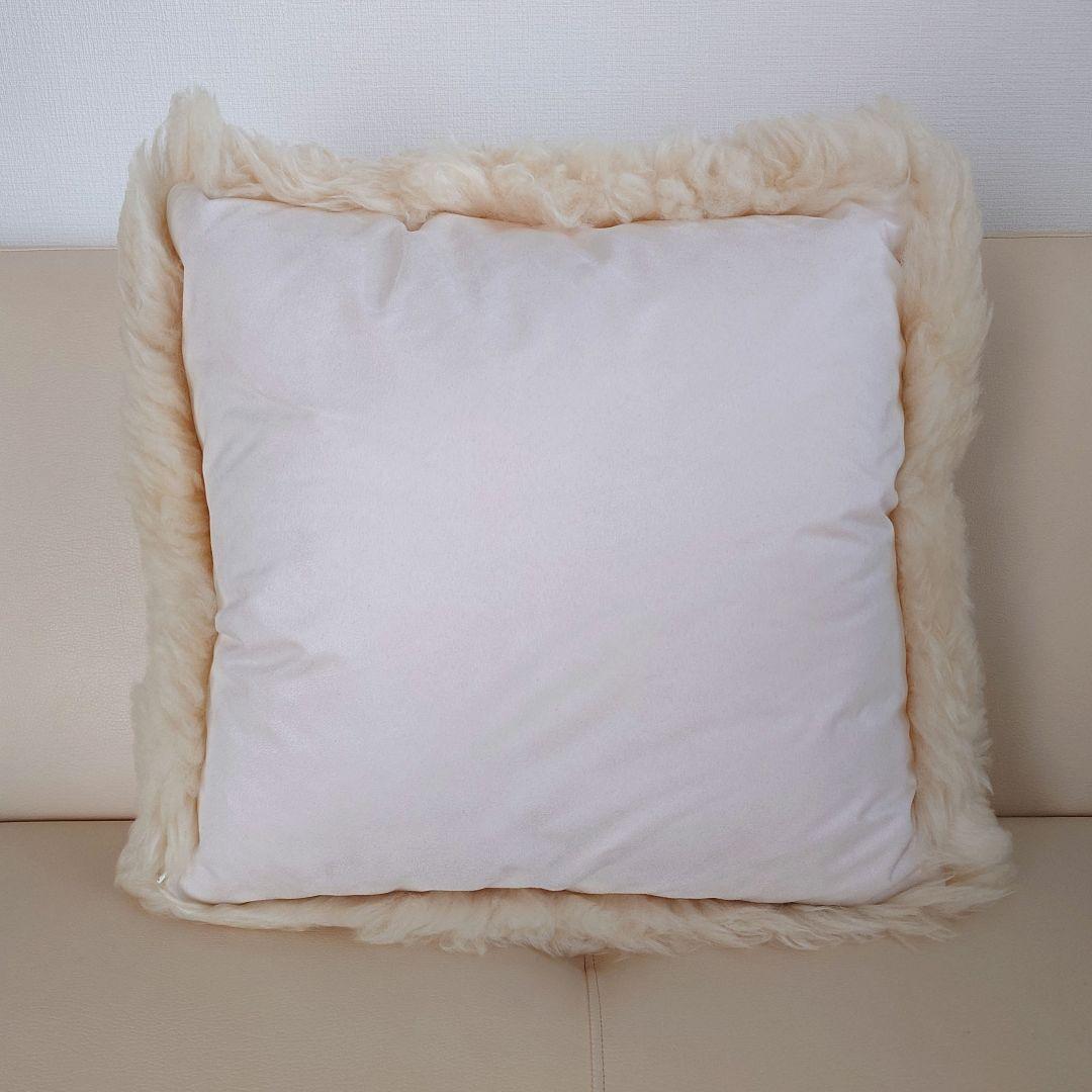 正規品　ロンハーマン　RHC ボーロン　ムートンクッション　アイボリー