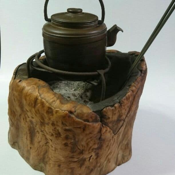 天然切り株火鉢