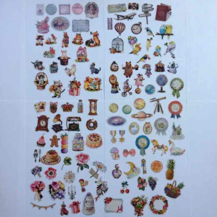 在庫なし 大きいフレークシールセット