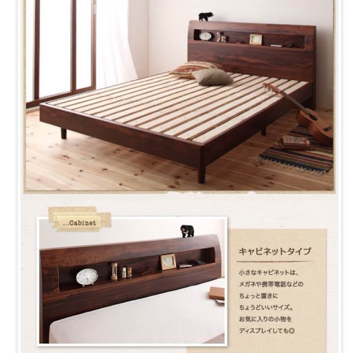 ダブルベッド(ハイグレードマットレス付き)